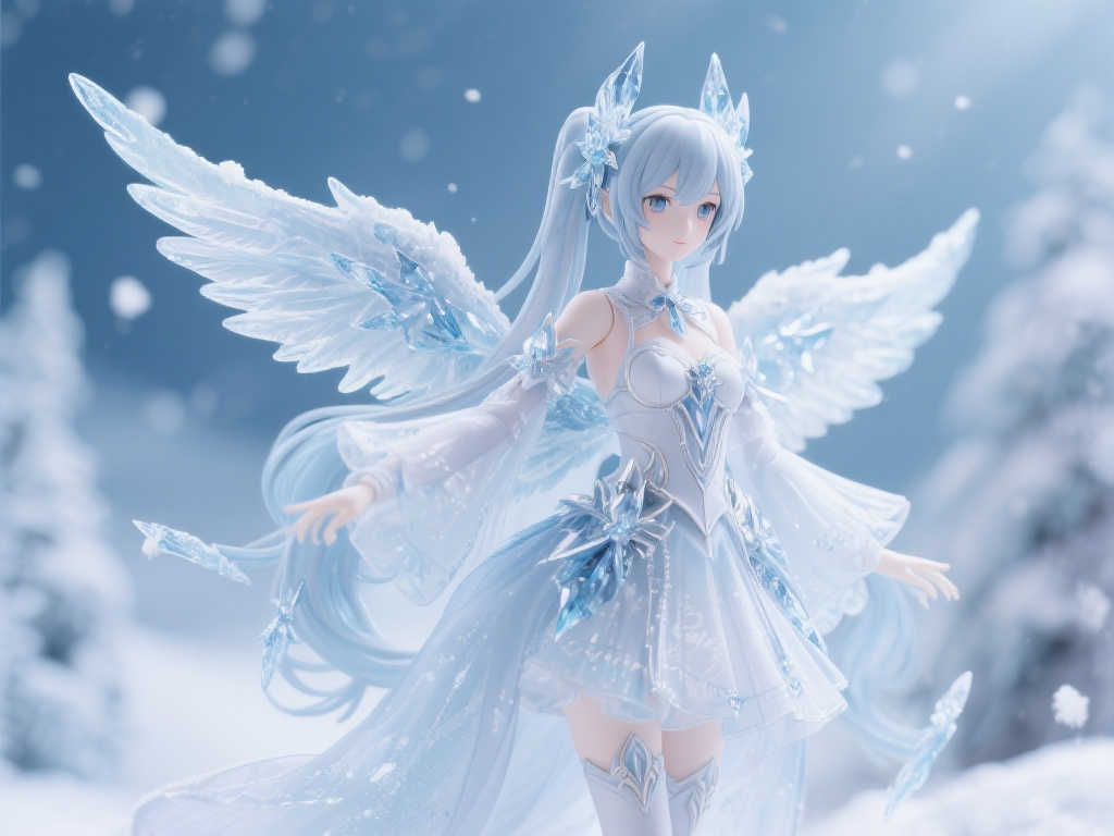 QINGCANG全新发布：《Vsinger》洛天依雪天使版本模型即将登场